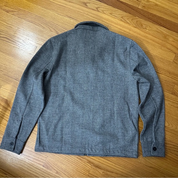 NWT Banana Republic Factory Men’s Dark Grey Zip Up Jacket - Picture 4 of 4